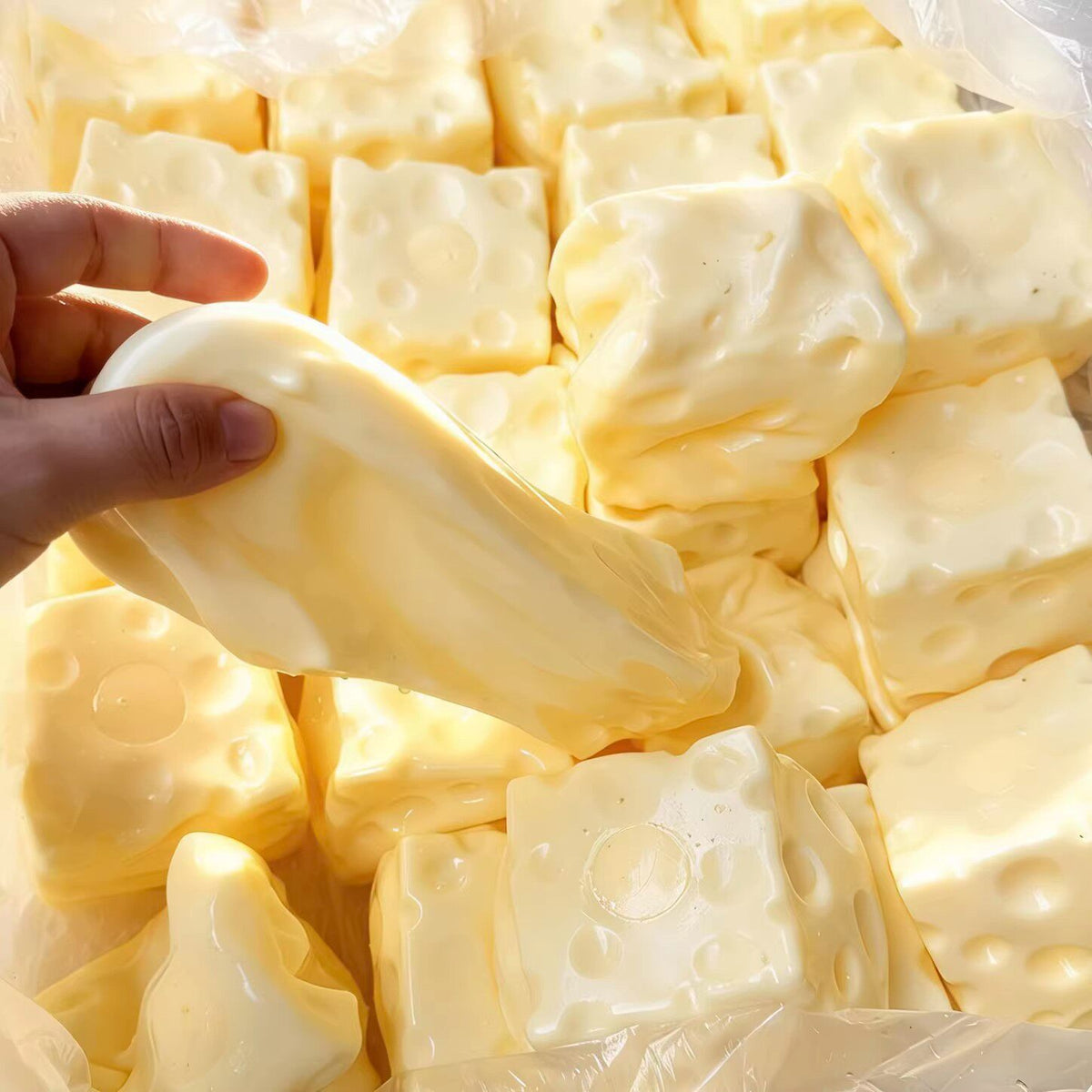 Soft Cheese Squishy Stress Relief Toy