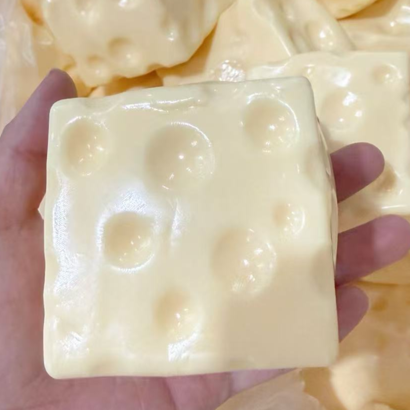 Soft Cheese Squishy Stress Relief Toy