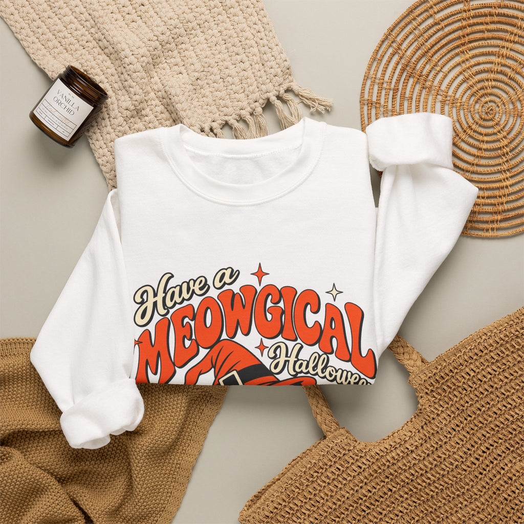 Meowgical Halloween Cat Sweatshirt